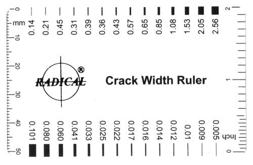 Crack Width Ruler